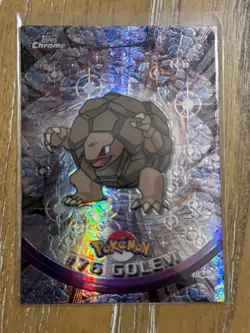 2000 Pokemon Topps Chrome Golem SPECTRA! - Image 1