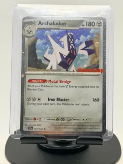 Archaludon 107/142 SC Cosmos Holo Gamestop Promo Pokemon NM *SWIRL* - Image 1