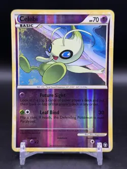 Celebi 3/102 Triumphant Reverse Holo Rare Pokemon English LP - Image 1