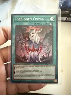 Yugioh Forbidden Crown BPRO-EN067 Secret Rare 1st Edition NM - Image 1
