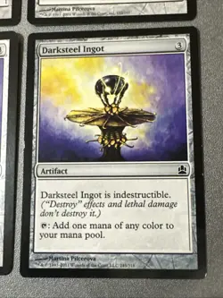 Darksteel Ingot X4 Darksteel Ex Condition See Pics Front Back Mtg - Image 2