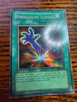 Yugioh TCG Premature Burial PSV-037 Pharaoh's Servant Ultra Rare Unlimited - MP! - Image 2