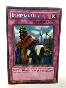 Yugioh Imperial Order PSV-104 Secret Rare MISPRINT ERROR Reverse Secret MP - Image 1