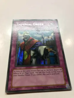 Yugioh Imperial Order PSV-104 Secret Rare MISPRINT ERROR Reverse Secret MP - Image 4