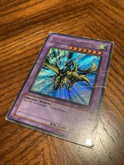 Yugioh MISPRINT Gaia The Dragon Champion LOB-125 GOLD Name Damaged/Played - Image 5