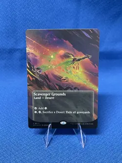 MTG Scavenger Grounds Full Art Desert Galaxy Foil - Image 1