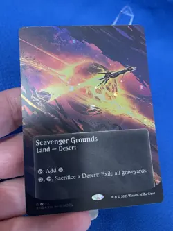 MTG Scavenger Grounds Full Art Desert Galaxy Foil - Image 4