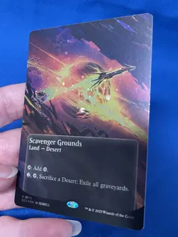 MTG Scavenger Grounds Full Art Desert Galaxy Foil - Image 5