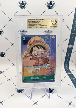BGS 9.5 - One Piece TCG P-037 Monkey D. Luffy 1st Anniversary promo English - Image 1