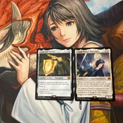 MTG: Cloud, Midgard Mercenary and Aettir & Priwen cards - Image 1