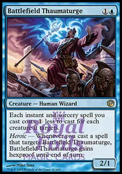 Battlefield Thaumaturge 1x FOIL JOU MTG Journey Into Nyx Rare MINT blue - Image 1