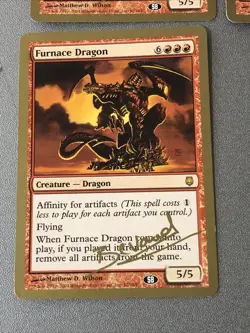 Furnace Dragon X4 MTG 2004 World Championships Ex Condition - Image 4