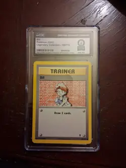 Pokemon TCG Bill 108/110 Legendary Collection Trainer CGC world record POP 1 - Image 1