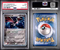 2007 Pokemon EX Power Keepers Skarmory EX-Holo 98/108 MT PSA 6 - Image 3