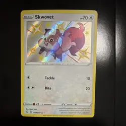Pokemon Skwovet SV099/SV122 Shining Fates Shiny Holo Rare *see description* - Image 1