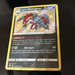 Pokemon TCG Shining Fates Shiny Vault Galarian Obstagoon Holo SV080/SV122 VLP - Image 1