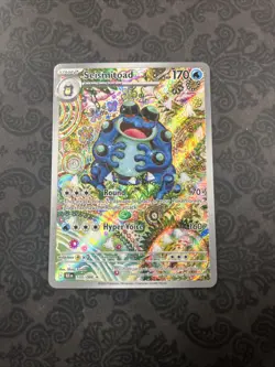 Pokemon Scarlet & Violet Black Bolt Seismitoad 105/086 Illustration Rare - Image 1