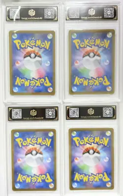 4x Japanese Pokemon TCG TOC 9.5/9 Pikachu & Piplup Promo Holo Graded Lot AB78 - Image 2