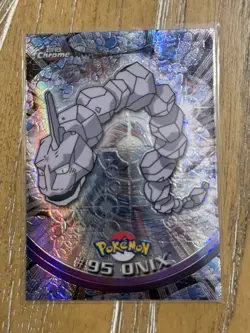 2000 Pokemon Topps Chrome Onix SPECTRA! - Image 1
