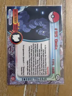 2000 Pokemon Topps Chrome Onix SPECTRA! - Image 2