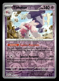 Pokemon Tinkaton #105/193 tcg Near Mint or Better - Image 1