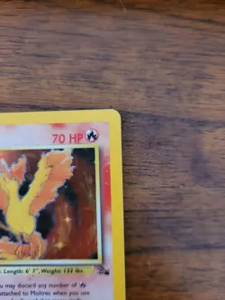 Pokemon TCG Moltres 12/62 Holo Unlimited Rare Fossil Set - LP - Image 2