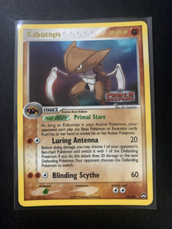 2007 Pokemon EX Power Keepers 10 Kabutops-reverse Foil - Image 1