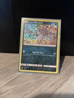 Alolan Meowth Holo LP 10/12 McDonald's 2019 Pokemon TCG - Image 1