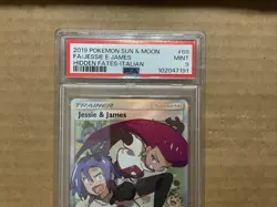 2019 Pokemon Sun and Moon Hidden Fates Italian Jessie James UR FULL ART Psa 9 - Image 3