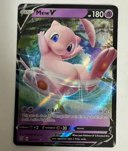 Pokemon Mew V Ultra Rare SWSH03: Darkness Ablaze 069/189 NM - Image 1