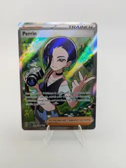 Pokemon TCG Trainer Perrin Holo Illustration Rare Twilight Masquerade 209/167 - Image 1