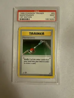 1999 Pokemon - 1st Edition Shadowless Maintenance - Base Set 83/102 PSA 9 Mint!! - Image 1