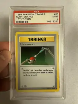 1999 Pokemon - 1st Edition Shadowless Maintenance - Base Set 83/102 PSA 9 Mint!! - Image 2