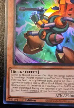 Tellusion The Magna Warrior BPRO-EN004 1st Ed Super Rare Burst Protocol Yu-Gi-Oh - Image 4