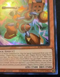 Tellusion The Magna Warrior BPRO-EN004 1st Ed Super Rare Burst Protocol Yu-Gi-Oh - Image 5