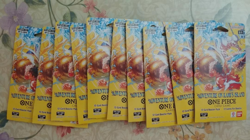 One Piece Adventure On Kami’s Island OP15-EB04 Sleeved Booster Packs- Lot of 10x - Image 1