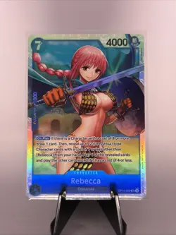 ONE PIECE CARD GAME - ROYAL BLOOD REBECCA SR #OP10-058 ENGLISH CCG - Image 1