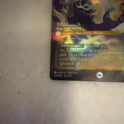Disney Simba-King in the Making Enchanted Foil 224/204 The Lion King Lorcana TCG - Image 3