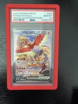 PSA 10 - Ethan's Ho-oh ex 230/182 SIR SV Destined Rivals - Pokemon - Image 1