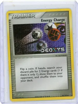Pokemon Card - Energy Charge Deoxys 86/107 Reverse Holo Stamped LP - Image 1