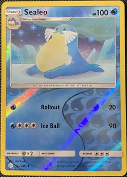 Sealeo 51/236 Sm-Cosmic Eclipse Reverse Holo - Pokemon Card - Image 1