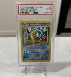 2000 Pokemon Misty's Gyarados Holo 1st Edition Gym Challenge #13 PSA 9 Mint 🔥 - Image 1