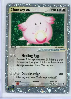 Chansey ex 96/109 Ruby and Sapphire Holo Ultra Rare Pokemon Card LP - Image 1