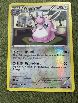 Pokemon 2012 Light Play Wigglytuff 79/99 Next Destinies REVERSE Holo - 864 - Image 1