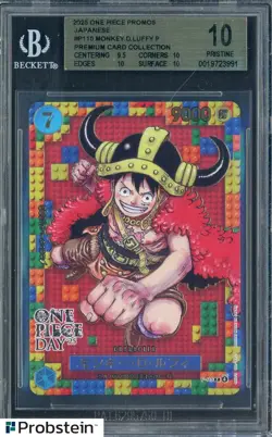 2025 One Piece Promos JPN P110 Monkey D. Luffy Premium Card Coll BGS 10 PRISTINE - Image 1