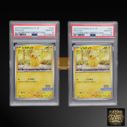 PSA 10 Pokemon Card Pikachu SV-P 242 Illustration Contest Promo JPN 2Seq - Image 1