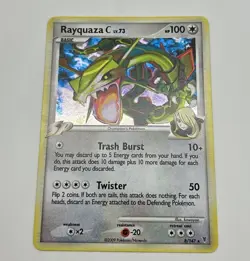 Pokemon Rayquaza C Lv. 73 Holographic Card Platinum Supreme Victors 8/147 LP - Image 1