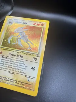 Pokemon Kabutops Holo Rare Card Fossil 9/62 60 HP Unlimited 1999 - Image 2