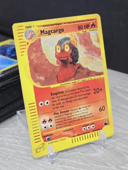 Pokemon Card Magcargo H16/H32 Rare Skyridge 2003 Vintage Holo Beautiful Swirl - Image 1