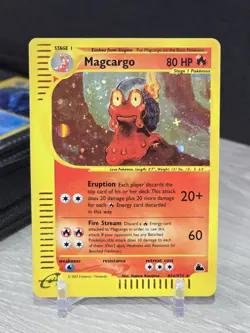 Pokemon Card Magcargo H16/H32 Rare Skyridge 2003 Vintage Holo Beautiful Swirl - Image 3
